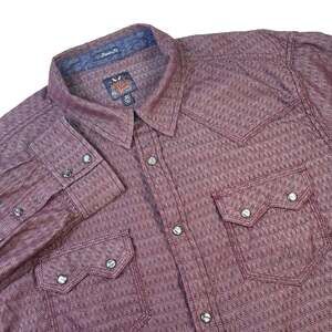 Moonshine Spirit by Brad Paisley Men's Geometric Long Sleeve Western Snap Shirt